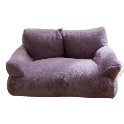 Luxury Cat Sofa Bed - Plush, Spacious, Perfect for Pampered Pets-Luxury Cat Bed-Purple-13-Colydia