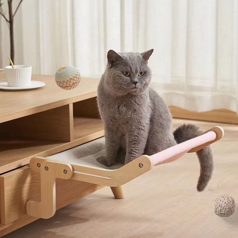 Stylish Wooden Cat Perches for Cozy Beds-Cat Perches-5-Colydia