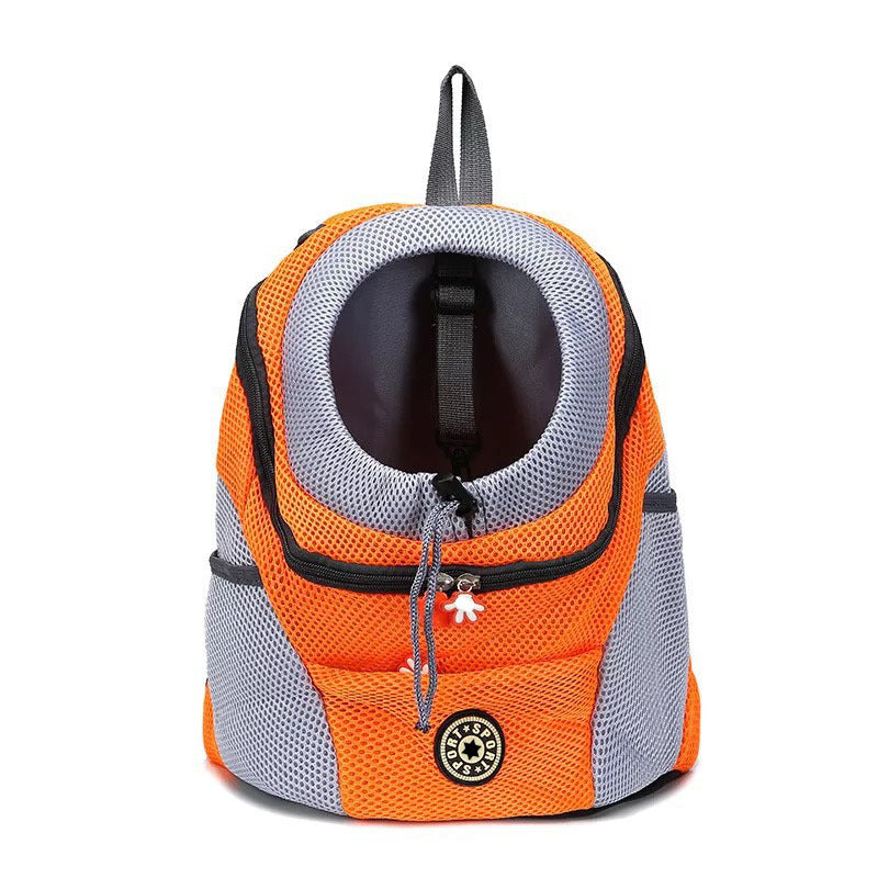 Breathable Pet Carrier Backpack - Spacious Design for Cats & Dogs-Pet Carrier Backpack-Orange-Large m-3-Colydia