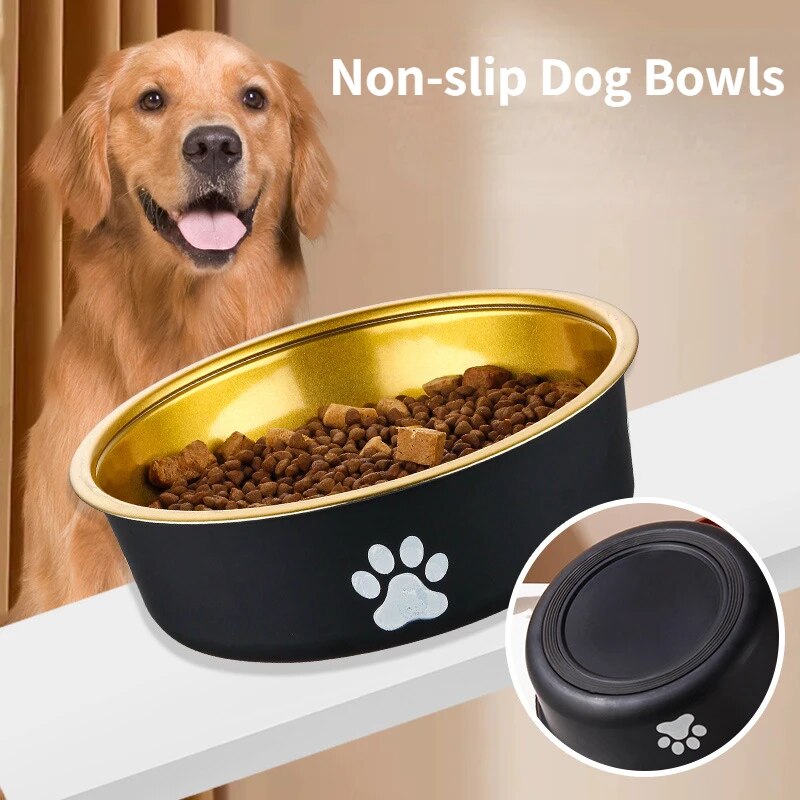 RegalPet Gleam Luxury Dog Bowl-Luxury Dog Bowl-About 1 catties - small size 14CM-Gold-1-Colydia