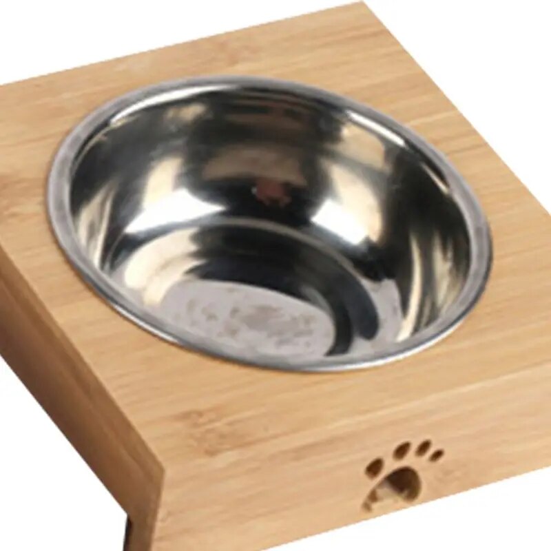 Bamboo Bliss Elevated Cat Bowl-Elevated Cat Bowl-11-Colydia