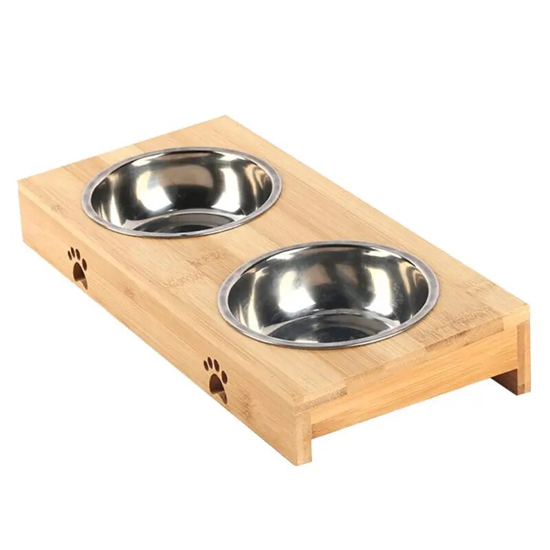 Bamboo Bliss Elevated Cat Bowl-Elevated Cat Bowl-14-Colydia