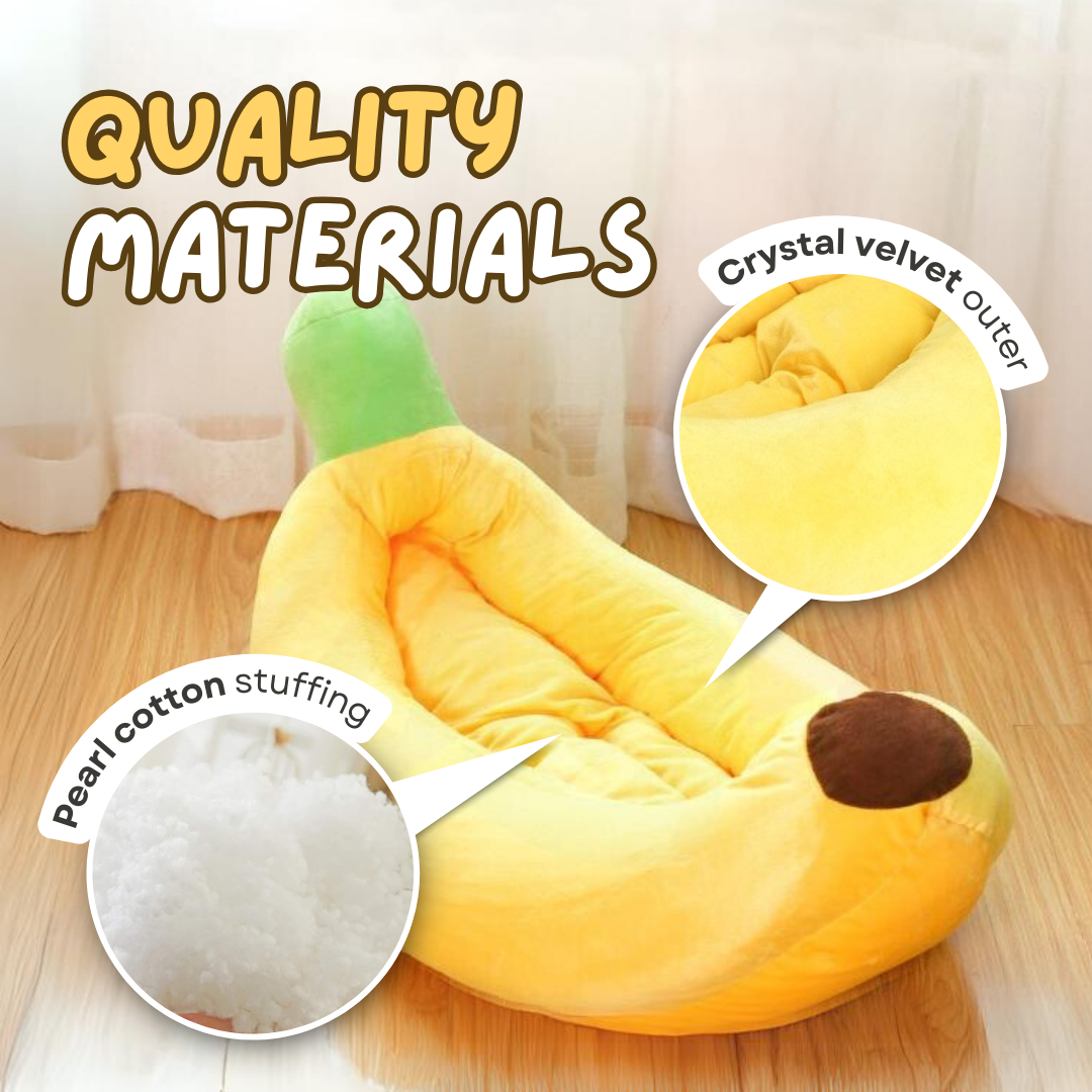 Snug Banana Cat Bed - Cozy Enclosed Space for Luxury Feline Naps-Cat Bed-5-Colydia