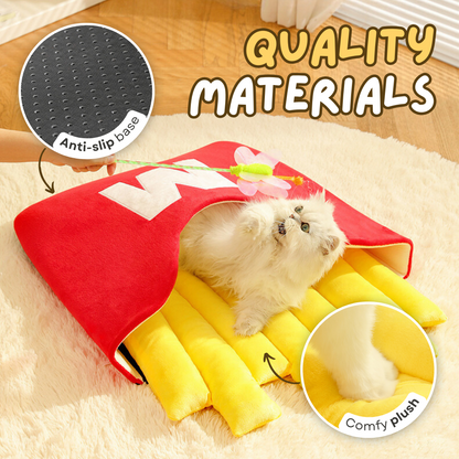 Cozy Plush Cat Bed with Removable Layers and Non-Slip Padding-Cat Bed-3-Colydia