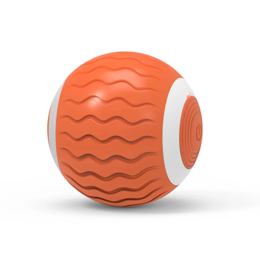 Smart Silicone Cat Ball with Catnip & Obstacle Avoidance-Interactive Cat Toy-Orange-10-Colydia