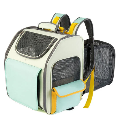 Expandable Cat Carrier with Enhanced Comfort and Safety Features-Expandable Cat Carrier-Beige-7-Colydia