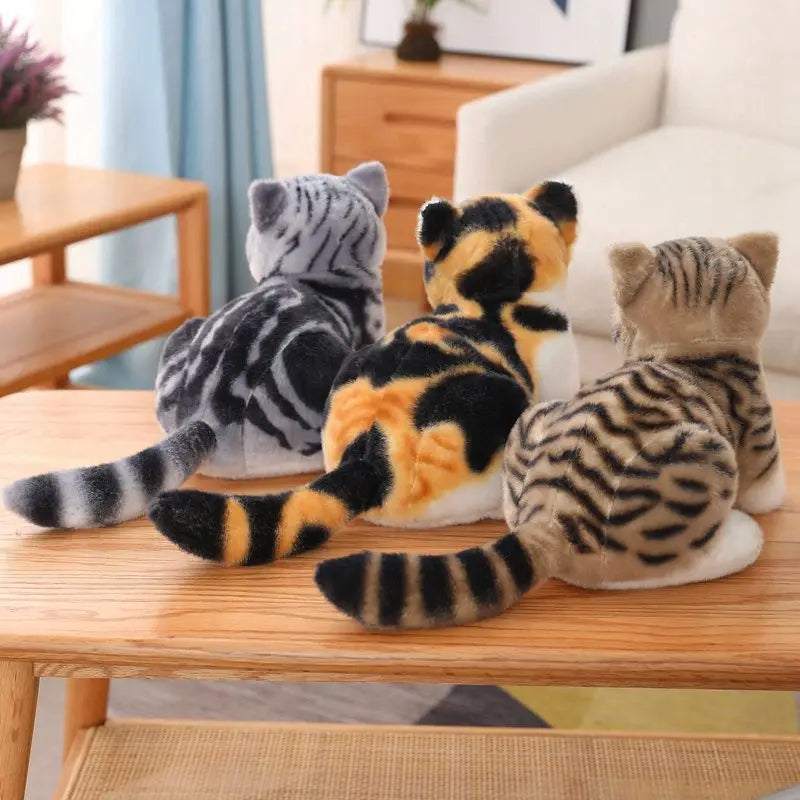 Realistic Kitten Plush Toy 26cm - Soft, Varied Colors for Cat Lovers-Plush Toy-3-Colydia