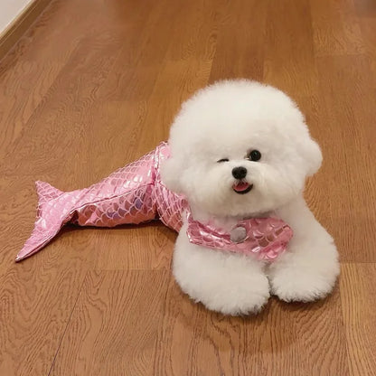 Enchanting Mermaid Pet Costume – Comfortable, High-Quality Design-Pet Costume-pink-S-7-Colydia