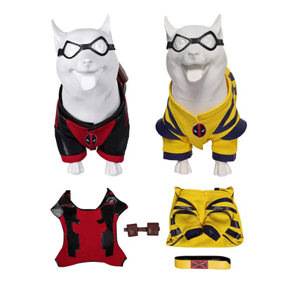 Dogpool & Wolverine Pet Costumes for Cats & Dogs - Halloween Fun-Pet Costumes-2-Colydia