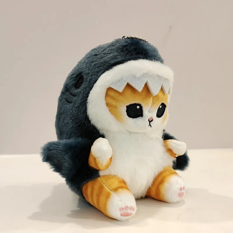 Adorable 13cm Shark Cat Plush Toy – Soft Cuddly Companion for Kids-Plush Toy-1-Colydia