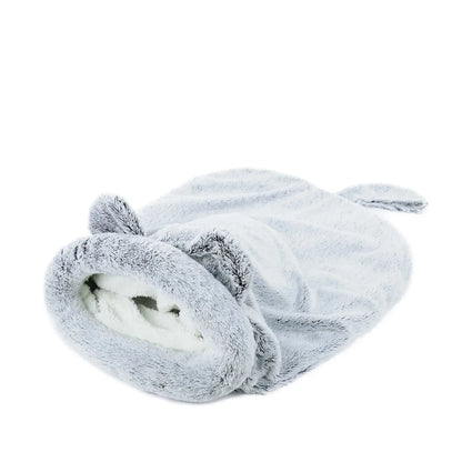 Mouse-Shaped Plush Cat Sleeping Bag - Cozy, Fun, and Easy to Clean-Cat Sleeping Bag-6-Colydia