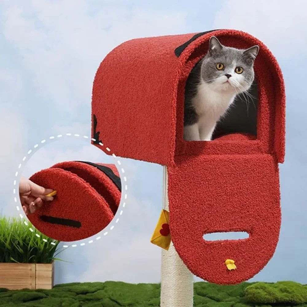 Unique Cat Tower with Sisal Scratching Post & Plush Bed Combo-Cat Tower and Scratching Post-United States-2-Colydia