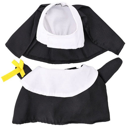 Adorable Nun Costume for Cats & Small Dogs – Ideal for Halloween Fun-Pet Costume-3-Colydia