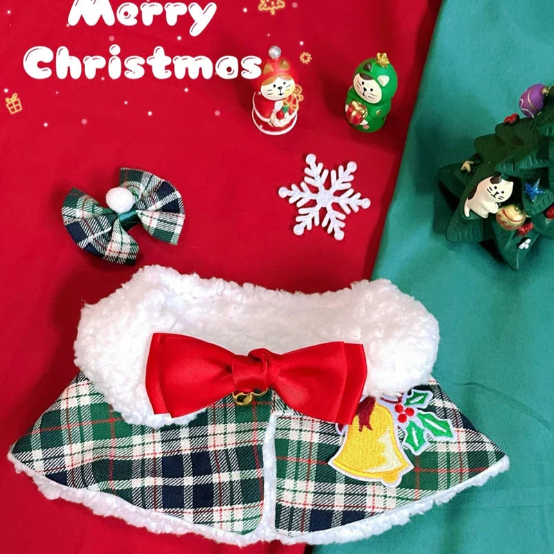 Holiday Tartan Pet Collar with Soft Fleece Lining in Various Sizes-Pet Collar-5-Colydia