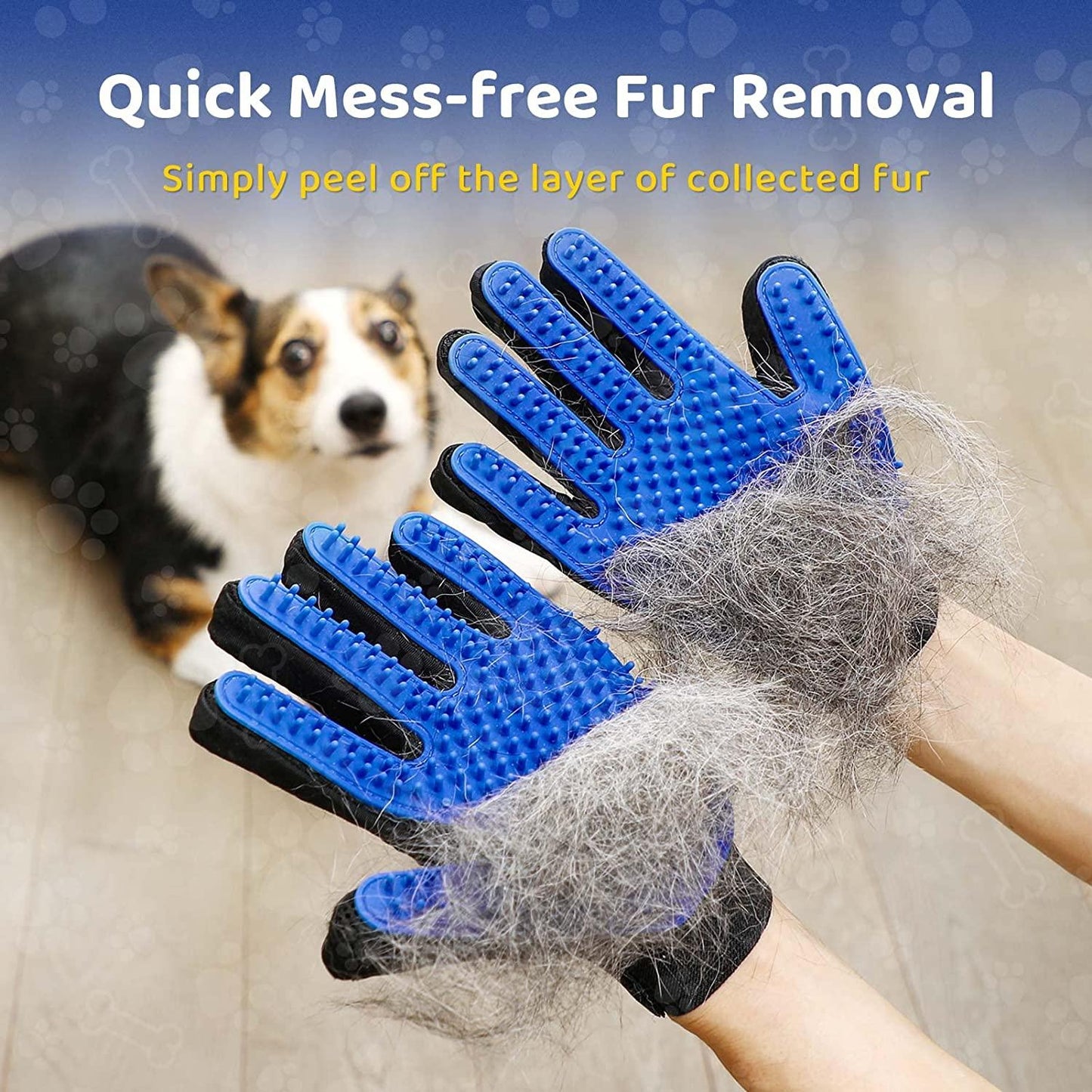 2-in-1 Pet Grooming Glove: Effortless Hair Removal & Massage-Grooming Glove for Pets-8-Colydia