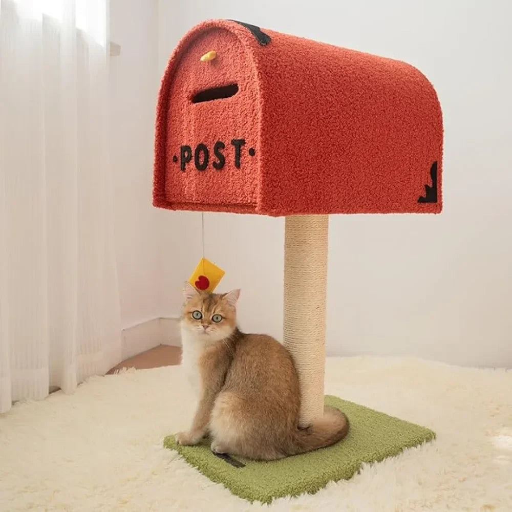 Unique Cat Tower with Sisal Scratching Post & Plush Bed Combo-Cat Tower and Scratching Post-United States-1-Colydia