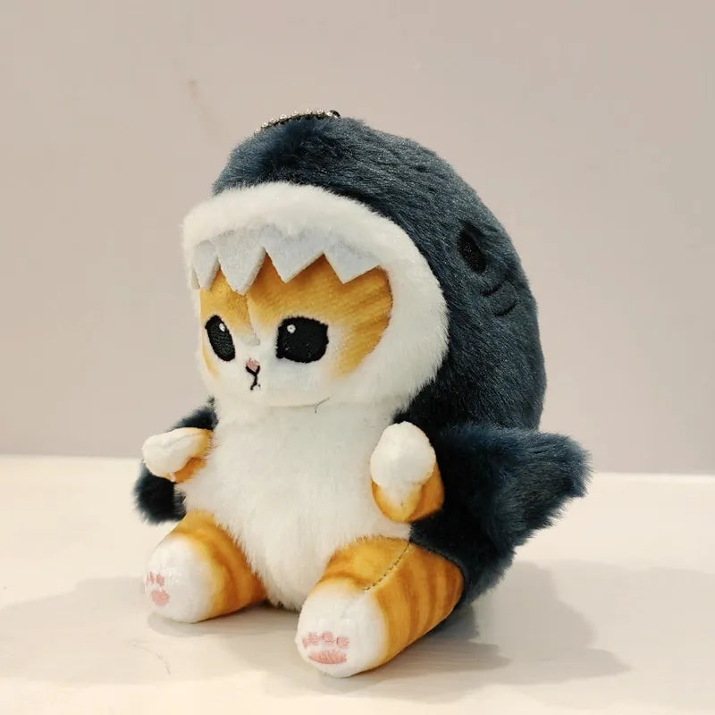 Adorable 13cm Shark Cat Plush Toy – Soft Cuddly Companion for Kids-Plush Toy-2-Colydia