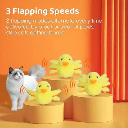 Interactive Touch-Activated Duck Toy for Cats with USB Rechargeability-Interactive Cat Toy-7-Colydia