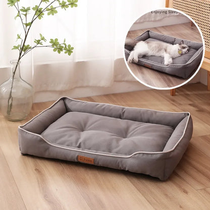 Durable Scratch-Resistant Pet Bed with Non-Slip Base for All Pets