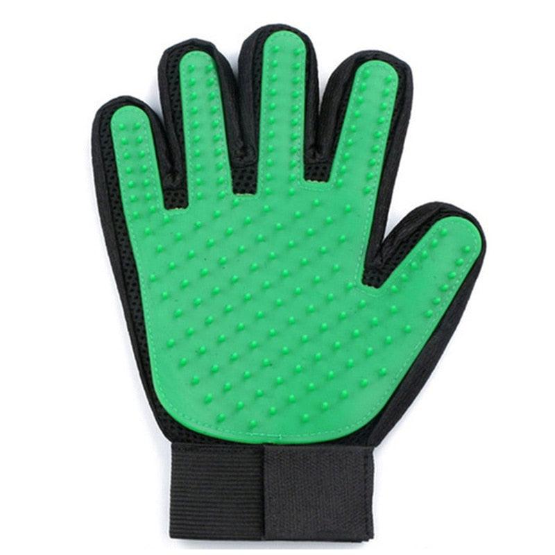 2-in-1 Pet Grooming Glove: Effortless Hair Removal & Massage-Grooming Glove for Pets-Green-Left Hand-5-Colydia