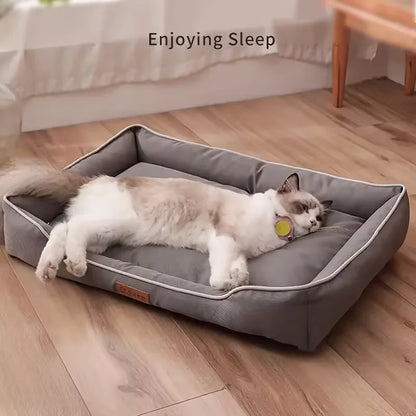 Durable Scratch-Resistant Pet Bed with Non-Slip Base for All Pets