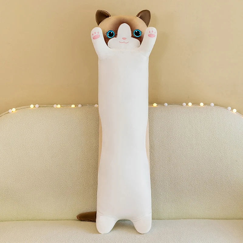 Adorable Kawaii Cat Body Pillow for Comfort and Relaxation-Body Pillow-White-50cm-8-Colydia