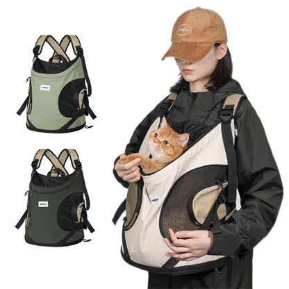 Ergonomic Cat Carrier Backpack with Padded Straps and Safety Features-Cat Carrier Backpack-1-Colydia