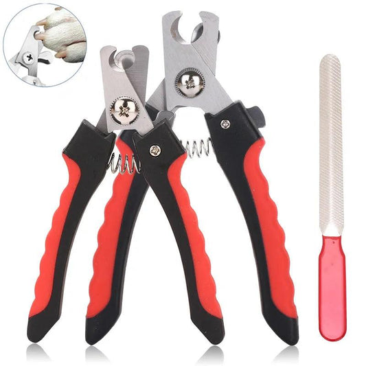 Professional Pet Nail Clippers with Stainless Steel Grooming Scissors-Pet Nail Clippers-1-Colydia