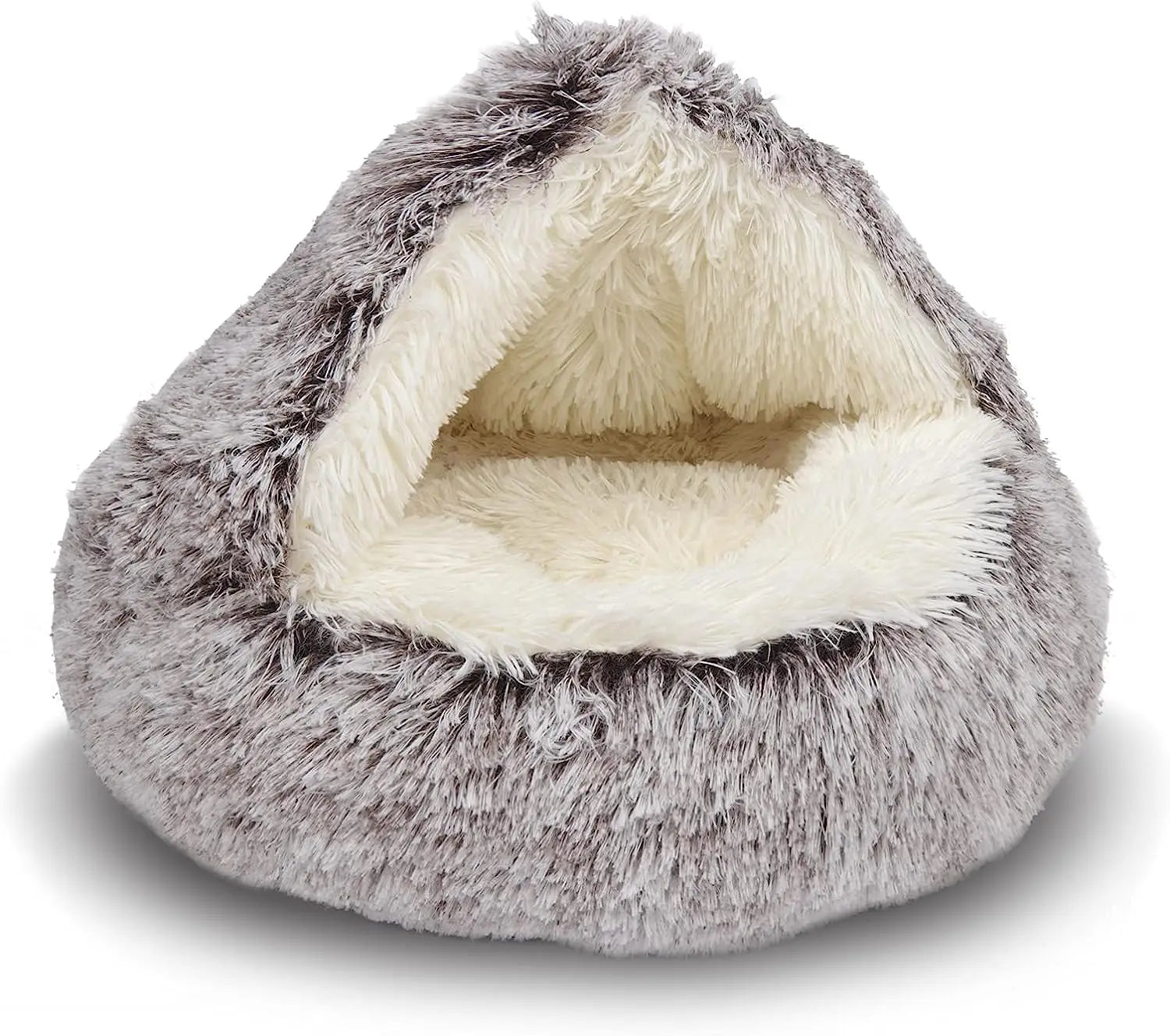 Luxurious Plush Dog Bed with Cover for Small Canines-Plush Dog Bed-5-Colydia