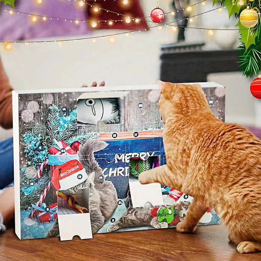 Festive Cat Toy Advent Calendar: 24 Days of Fun & Surprises-Product Type: Cat Toy Advent Calendar-2024-1-Colydia