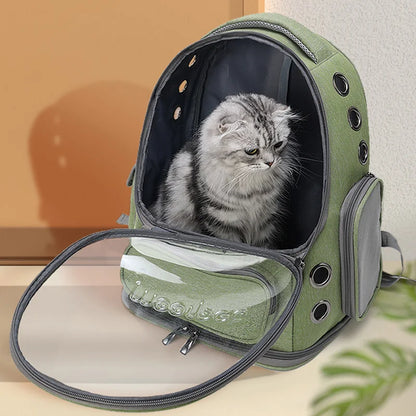 Comfortable Cat Backpack with Panoramic Porthole for Travel-Cat Backpack-2-Colydia