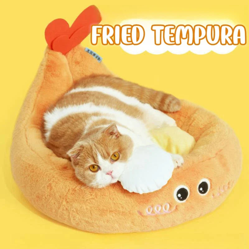 Ultra Soft Plush Open Pet Bed with Removable Mat & Anti-Slip Base-Pet Bed-2-Colydia