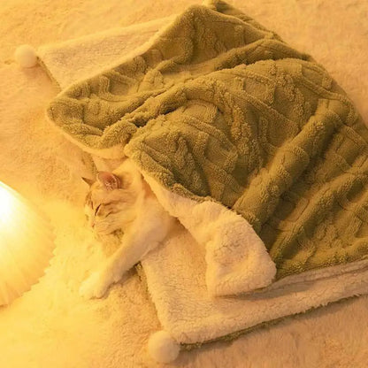 Ultra-Soft Soothing Cat Blanket for Ultimate Comfort and Warmth-Cat Blanket-3-Colydia