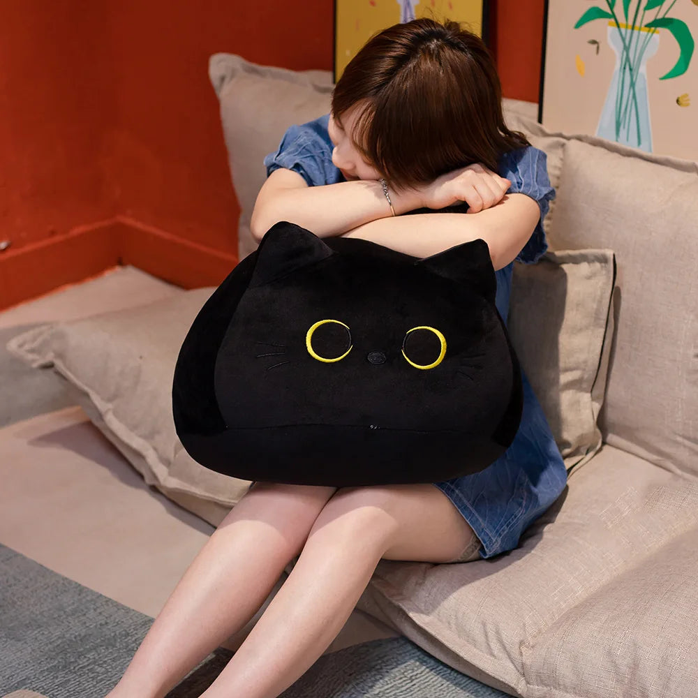 Kawaii Plush Cat Cushion - Soft, Cute, and Versatile Decor-Plush Cat Cushion-4-Colydia