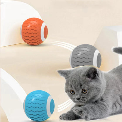 Smart Silicone Cat Ball with Catnip & Obstacle Avoidance-Interactive Cat Toy-3-Colydia