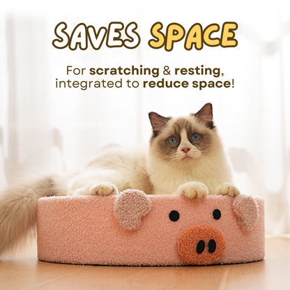 Space-Saving Cat Bed & Scratcher in Cute Designs for Cozy Homes-Cat Bed & Scratcher-5-Colydia