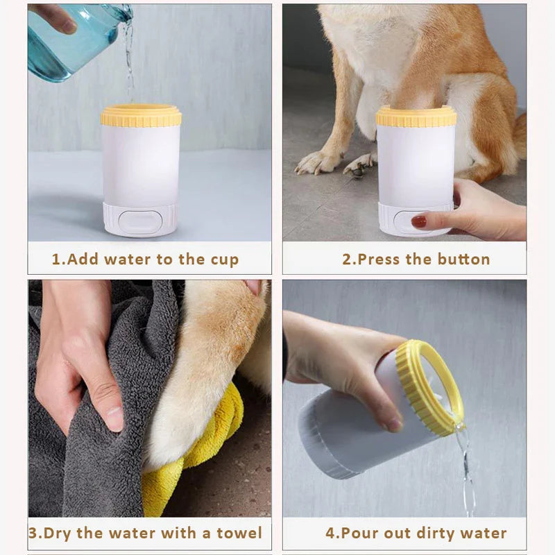 Automatic Pet Paw Cleaner & Dryer - Effortless, Eco-Friendly Design-Pet Cleaning Device-5-Colydia