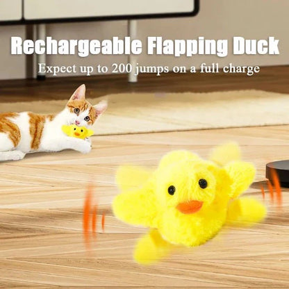 Interactive Touch-Activated Duck Toy for Cats with USB Rechargeability-Interactive Cat Toy-3-Colydia