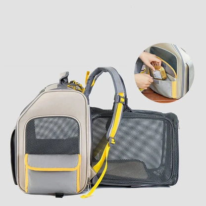 Expandable Cat Carrier with Enhanced Comfort and Safety Features-Expandable Cat Carrier-4-Colydia