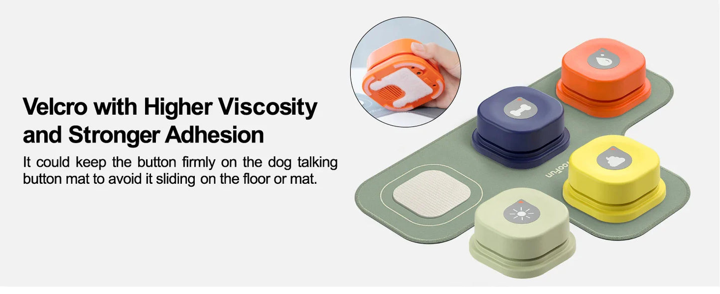 Interactive Customizable Pet Communication Buttons with Non-Skid Mat-Pet Communication Device-13-Colydia