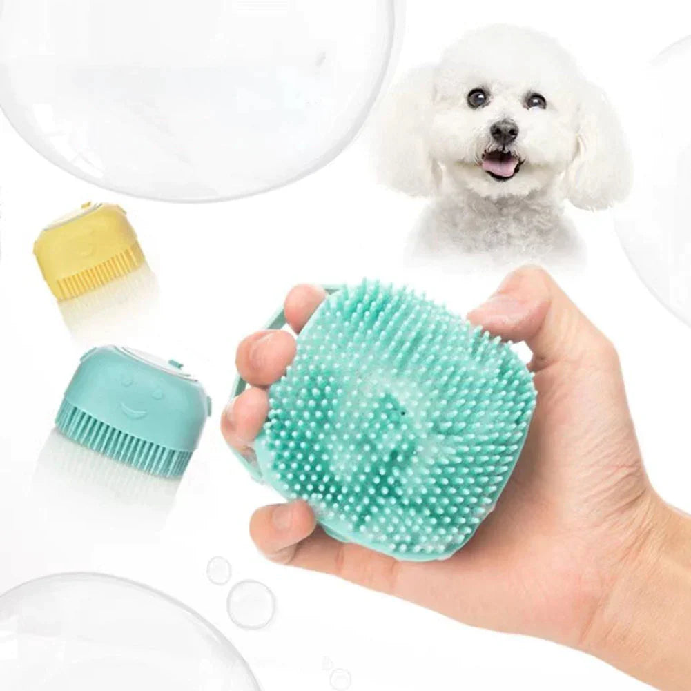 Pet Bathing Silicone Brush with Massaging & Soap Dispenser-Pet Bathing Brush-2-Colydia