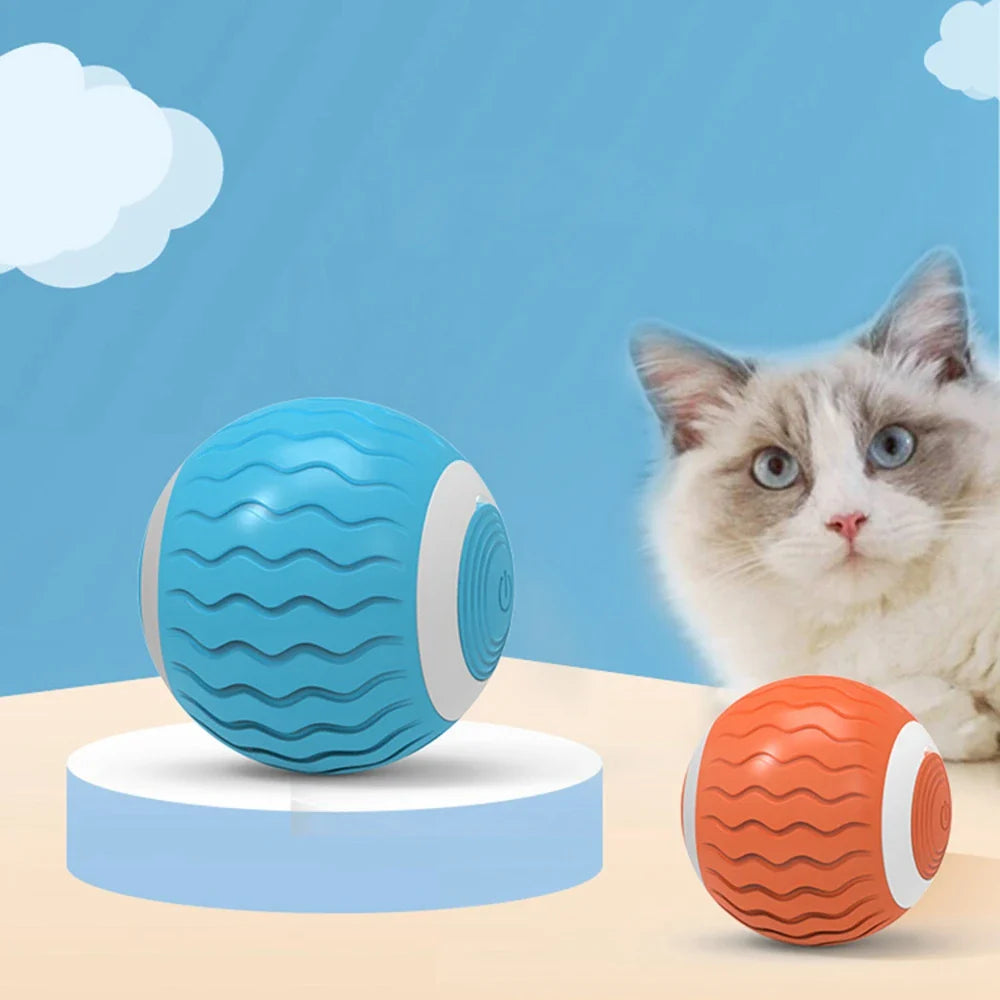 Smart Silicone Cat Ball with Catnip & Obstacle Avoidance-Interactive Cat Toy-2-Colydia