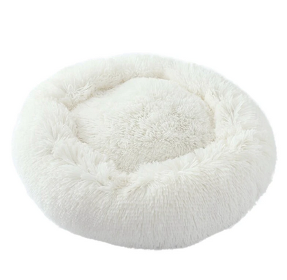 Donut Dog Bed for Anxiety & Joint Support - Cozy and Orthopedic-Dog Bed-Snow White-XS - 20"-5-Colydia