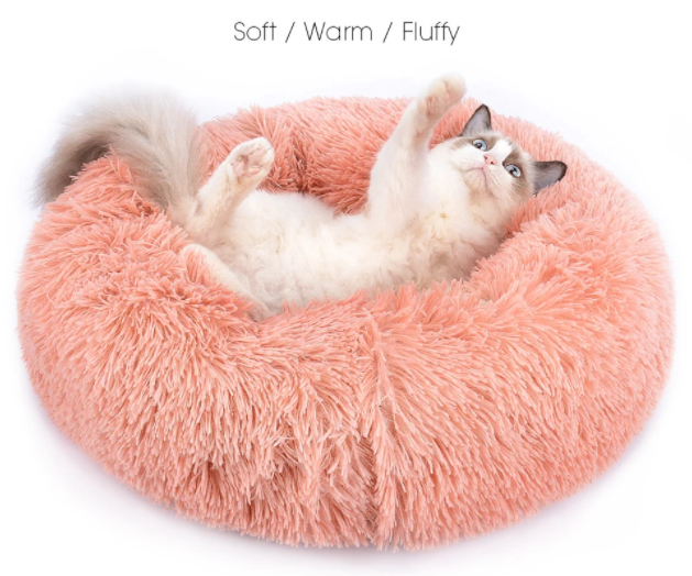 Donut Orthopedic Cat Bed for Stress Relief & Comfortable Sleep-Orthopedic Cat Bed-1-Colydia