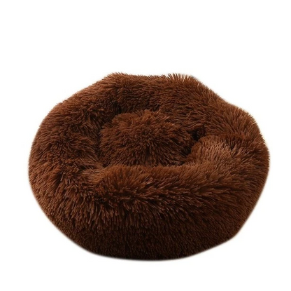 Donut Dog Bed for Anxiety & Joint Support - Cozy and Orthopedic-Dog Bed-Chocolate Brown-XS - 20"-8-Colydia