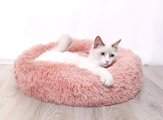 Donut Orthopedic Cat Bed for Stress Relief & Comfortable Sleep-Orthopedic Cat Bed-4-Colydia