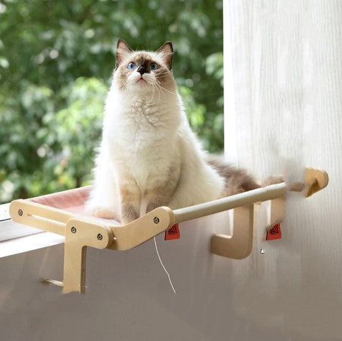 Adjustable Cat Hammock for Window Perching and Stress Relief-Cat Hammock-1-Colydia