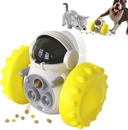 Interactive Slow Feeder Puzzle Toy for Dog & Cat, No Batteries Needed-Interactive Puzzle Feeder Toy-Yellow-8-Colydia