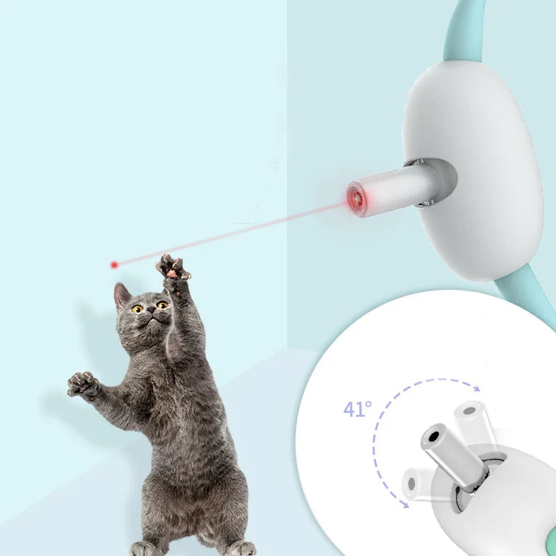 USB Rechargeable Cat Laser Collar for Interactive Play & Training-Interactive Cat Toy-4-Colydia