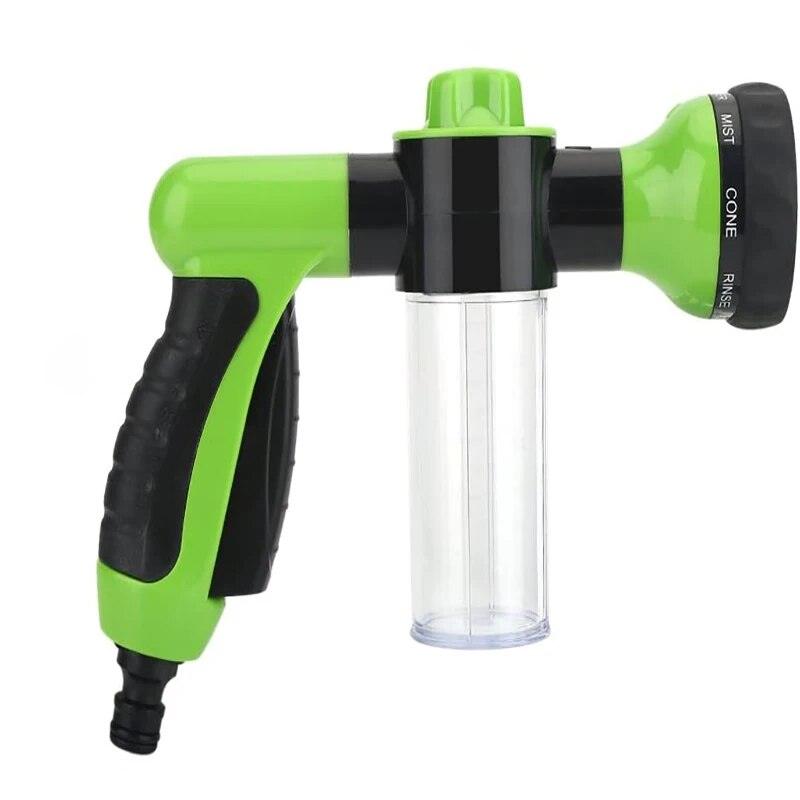 High-Pressure Pet Washer & Foam Gun with 8 Spray Modes-Pet Washer-Green with 2cup-8-Colydia